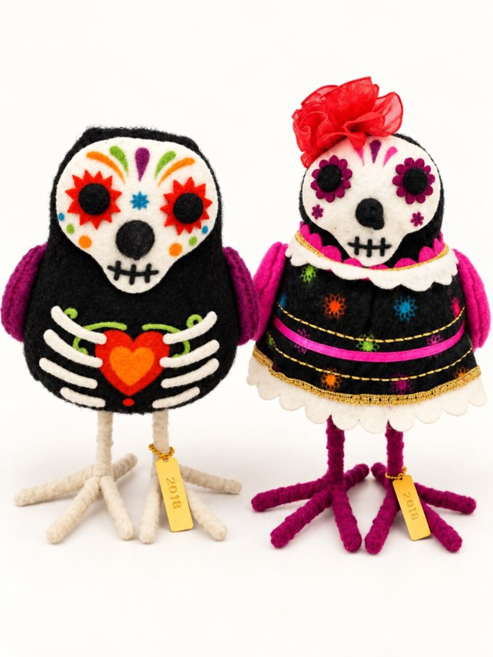 Target Spritz 2018 Día de Muertos Fabric Birds Alegre & Flora Featherly Friends